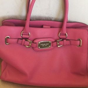 Mint condition large pink Michael Kors handbag